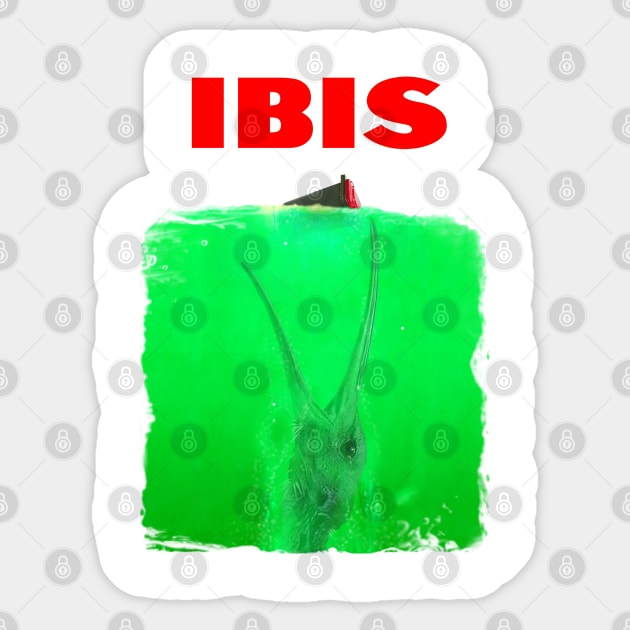 IBIS JAWS Sticker by LukeRosenbergCreative